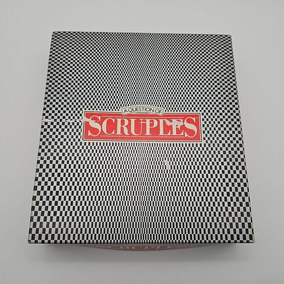 VTG A Question Of Scruples Card Game 4619 1986 Milton Bradley - Missing 1 Card - Picture 5 of 13